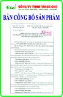 BẢN CÔNG BÔ